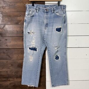 Vintage 90s Dickies Distressed Denim Jeans 34x26.5